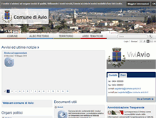 Tablet Screenshot of comune.avio.tn.it